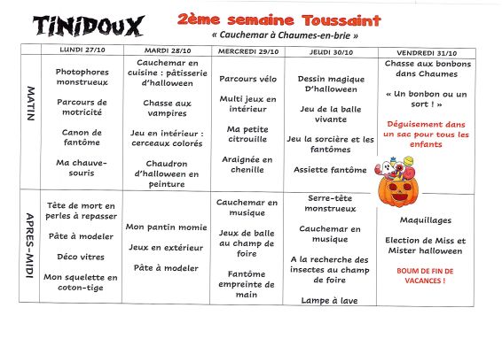 Planning Tinidoux