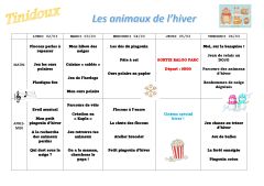 Programmes de l'ALSH pour la 2ème semaine des vacances d'hiver