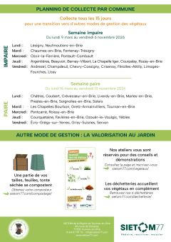 Reprise des collectes des végétaux